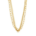 PILGRIM Pause Cable & Curb Chains Necklace